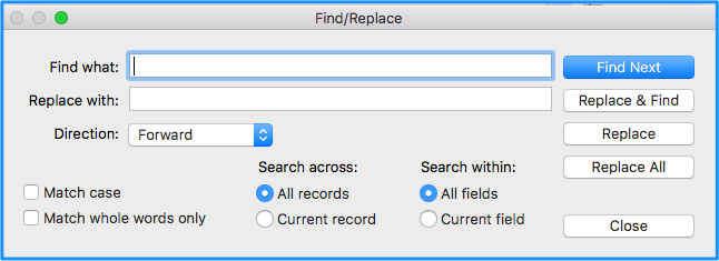 Find and Replace in FileMaker