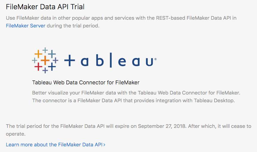 FileMaker Data API, FM 16 Features, FM Special Offer